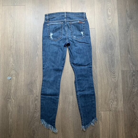 Joe’s Jeans Skinny Jeans Icon Aydin Distressed asymmetrical hem denim  mid rise - Picture 12 of 16